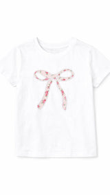 Bow T-Shirt in Petite Rose