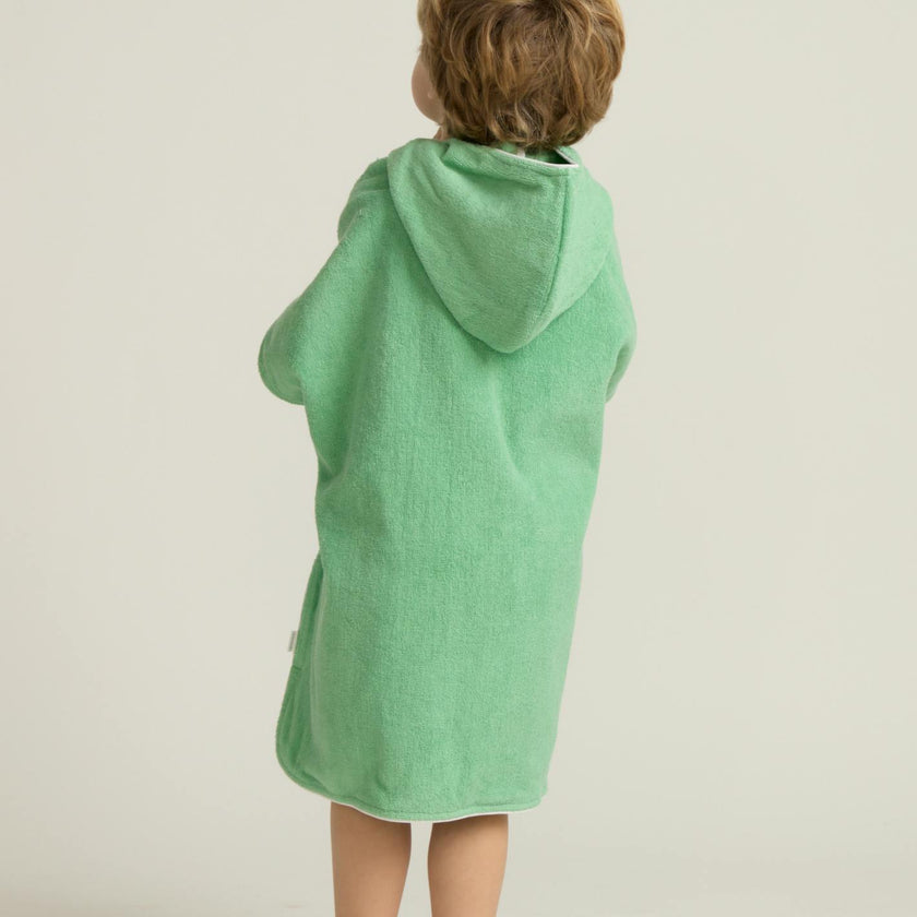 unisex gustavia green hooded towel coverup