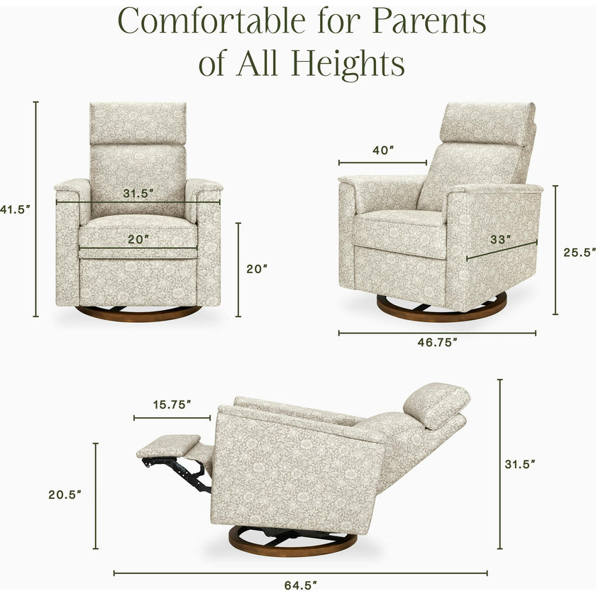 Morris & Co. x Namesake Willa Plus Power Glider Recliner w/ Power Headrest