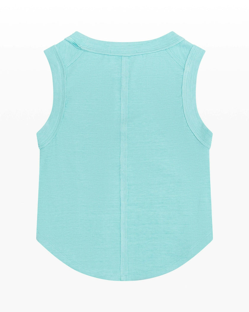 Ribbed Exposed Seam Tank Top
