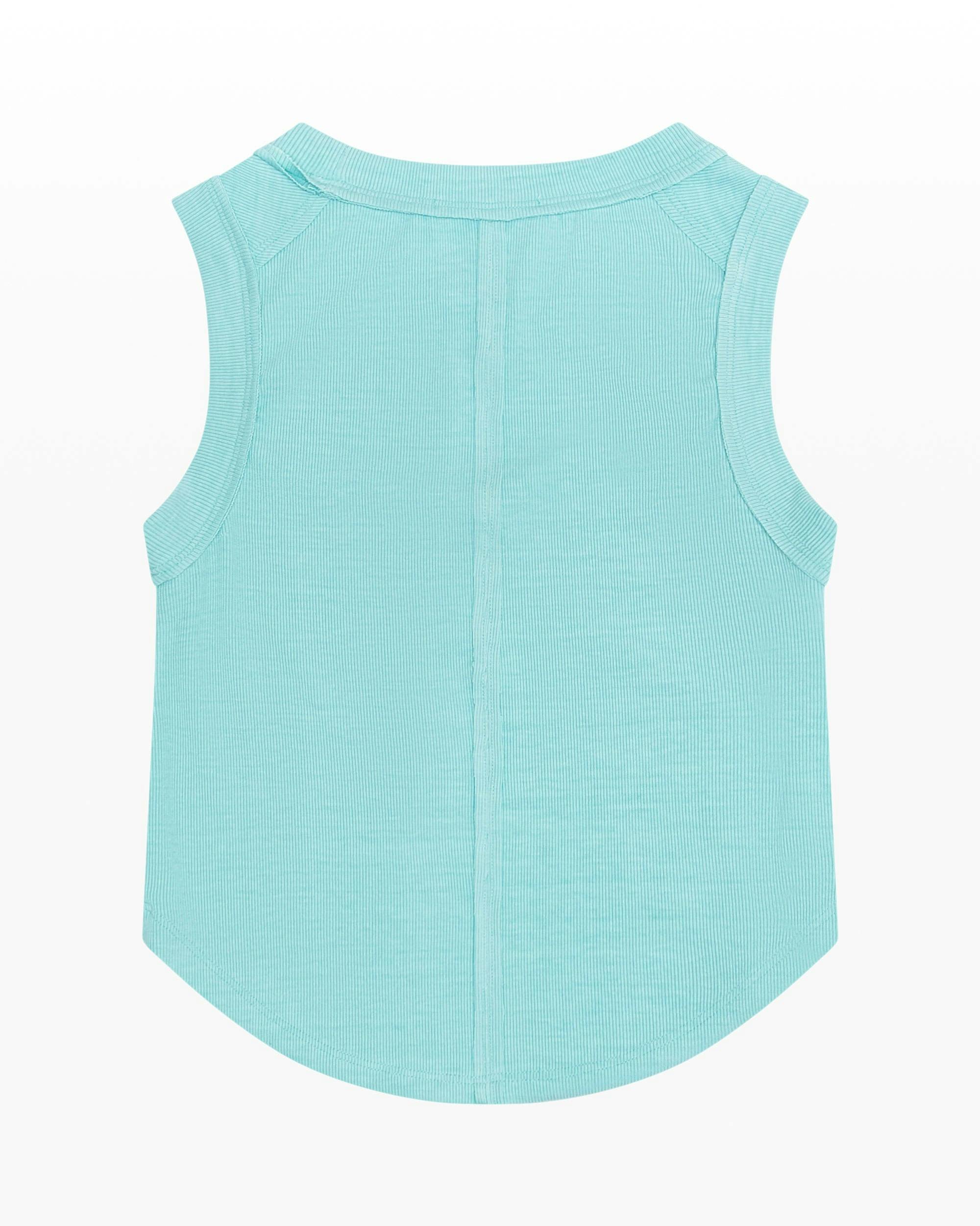 Ribbed Exposed Seam Tank Top