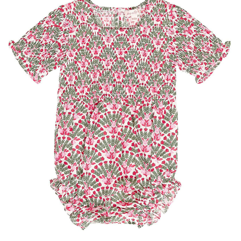 Baby Parker Romper in Floral Fan
