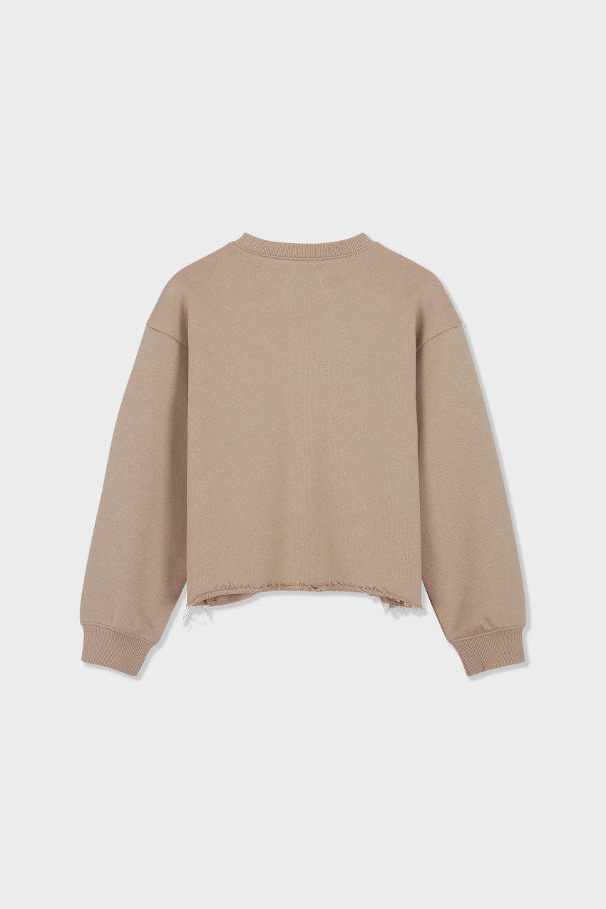 Organic Cotton Cropped Sweatshirt