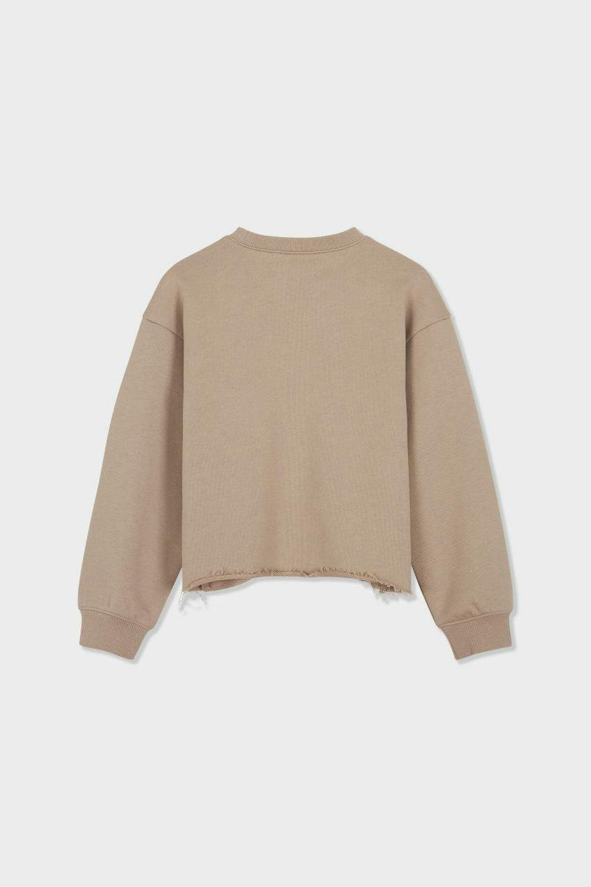 Organic Cotton Cropped Sweatshirt