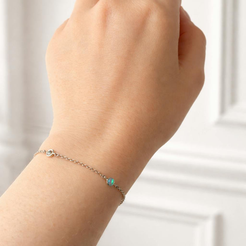 Birthstone Bezel Bracelet