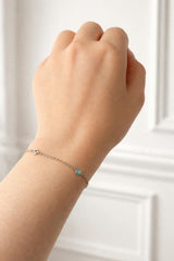 Birthstone Bezel Bracelet