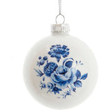 80MM Delft Blue Shiny Glass Ball Ornaments