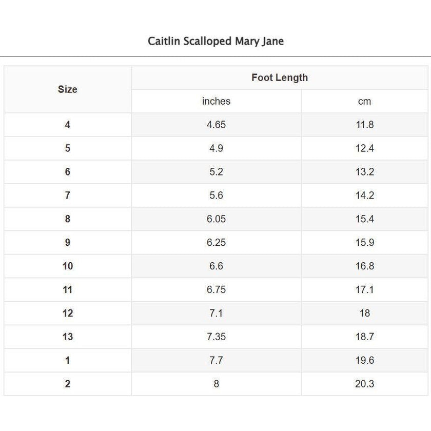 Caitlin Scalloped Mary Jane