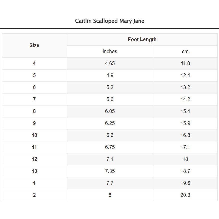 Caitlin Scalloped Mary Jane