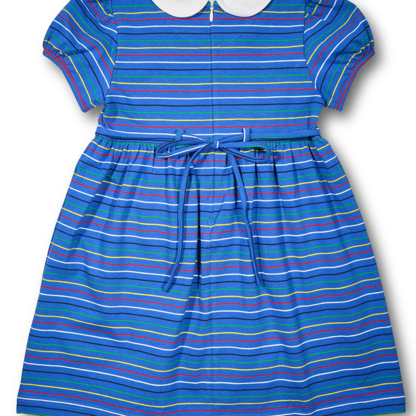Stripe Knit Dress With School Supplies