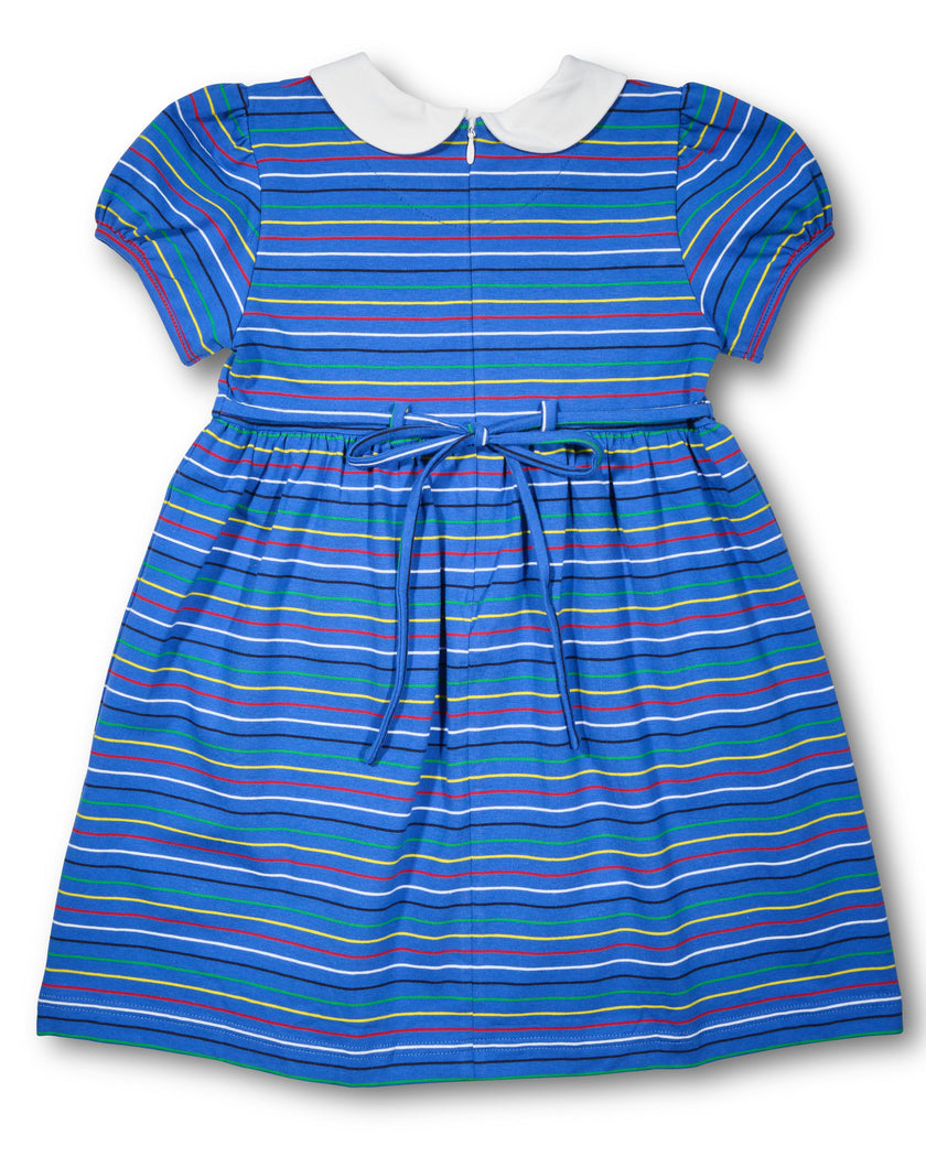 Stripe Knit Dress With School Supplies