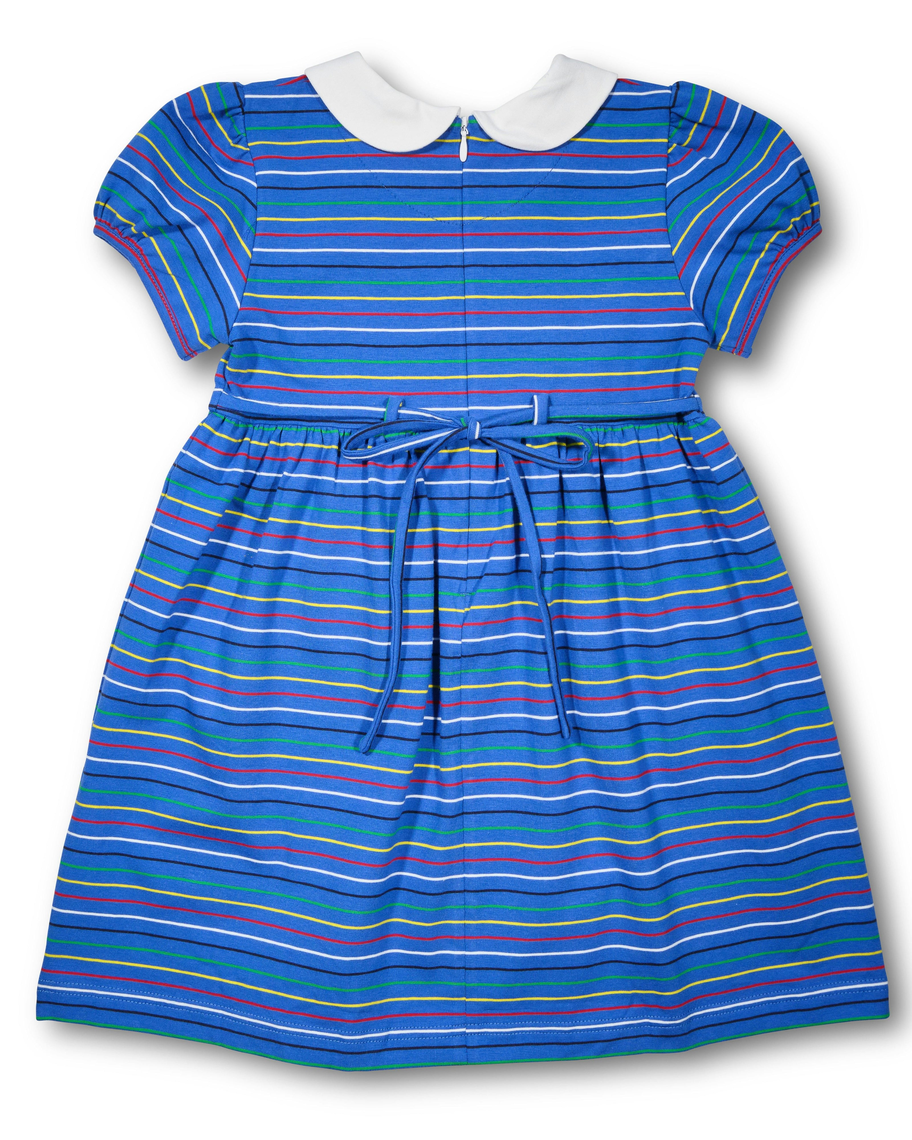Stripe Knit Dress With School Supplies
