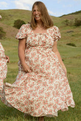 Amira Dress in Ivory Heritage Rose