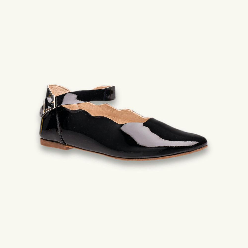 Ondina Ballet Flat | Black Patent Leather