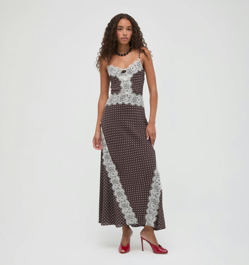 The Francesca Dress - Duke Dot Chocolate