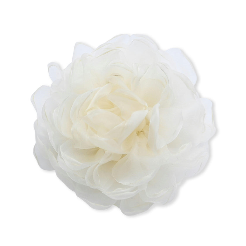 Black Tulle Flower Hair Clip Duo