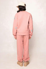 Micah Crew Neck Sweatshirt in Pink & Bows