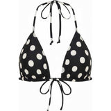 Polka Dot Binded Emma (Zig-Zag Stitch) Bikini Top