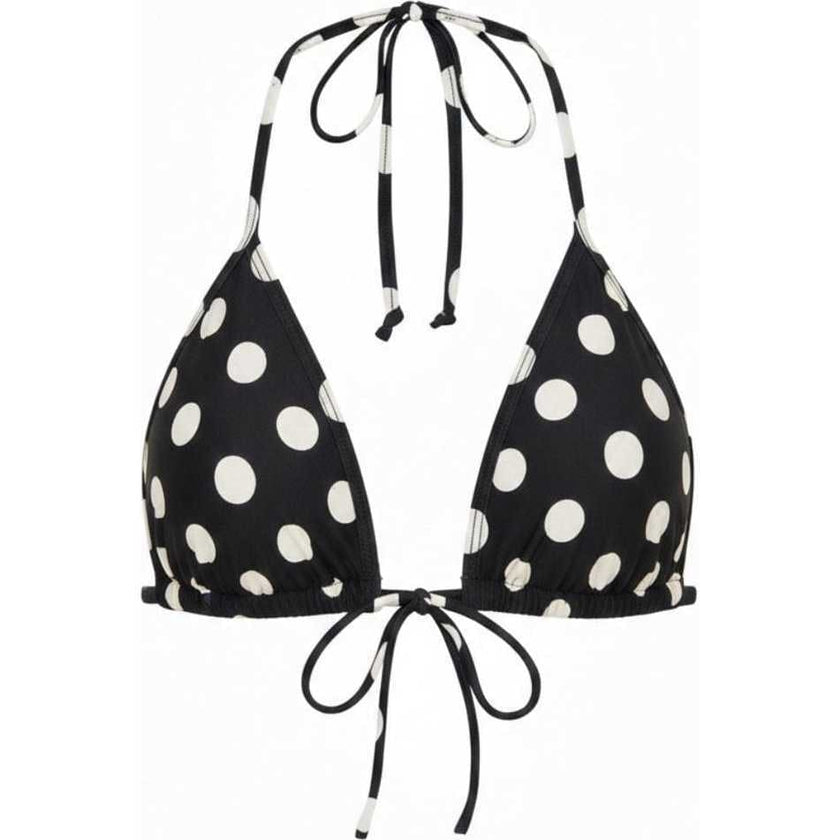 Polka Dot Binded Emma (Zig-Zag Stitch) Bikini Top