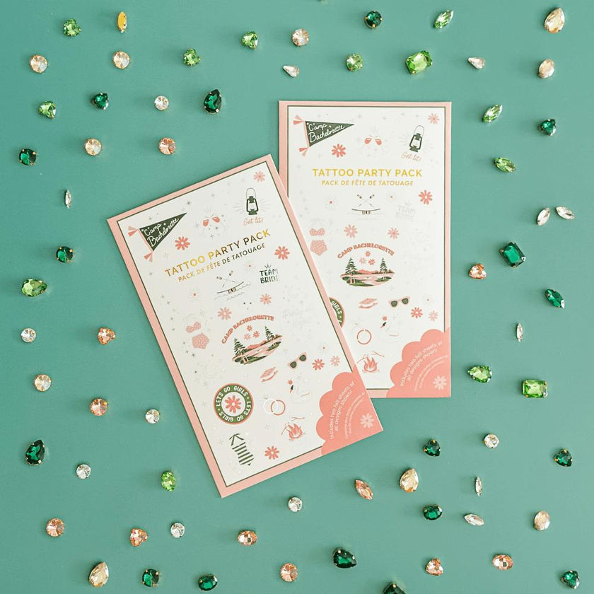 Camp Bachelorette Tattoo Party Pack