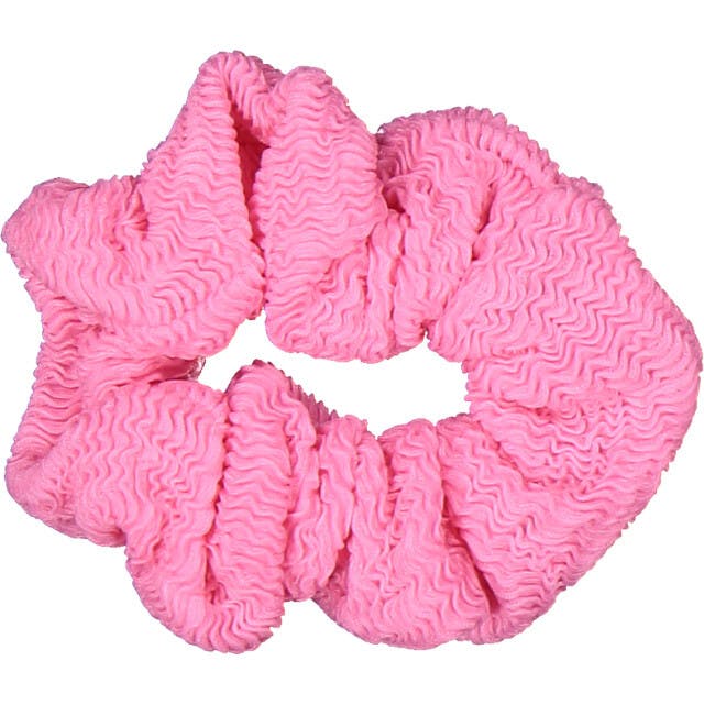 Pink Waves Textured Scrunchie