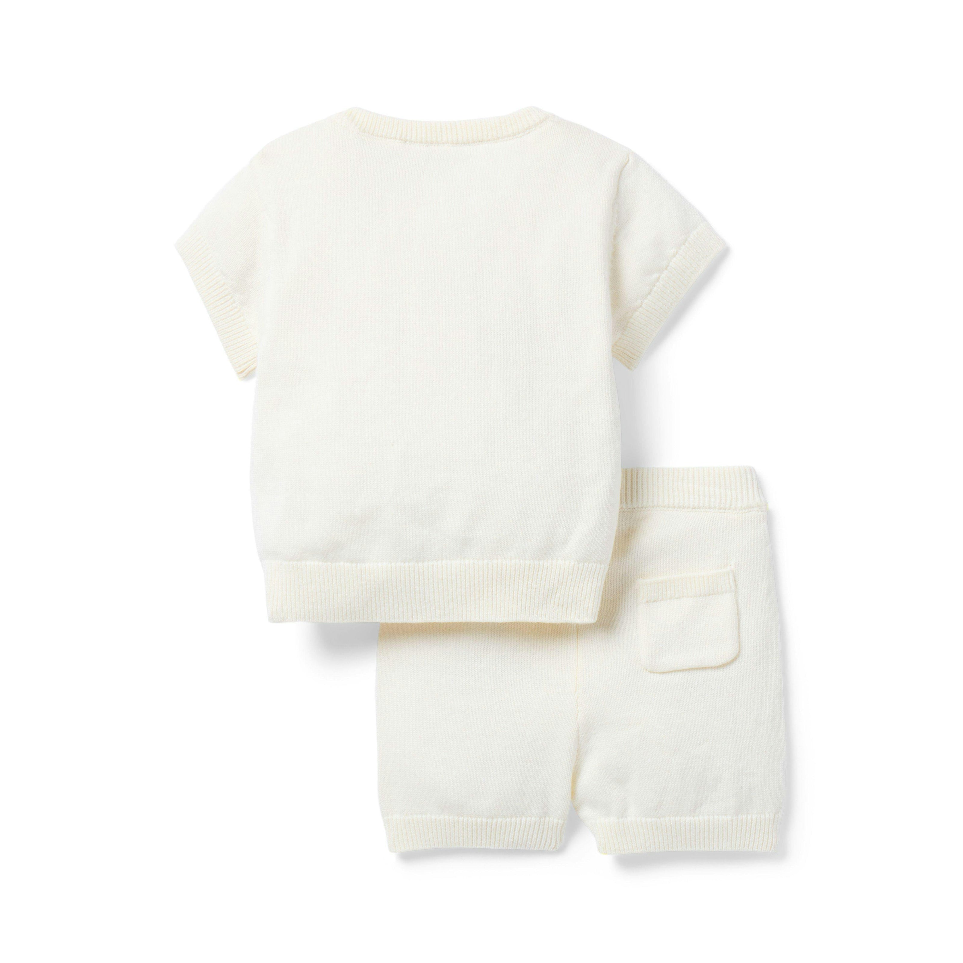 The Flag Matching Baby Set, ivory
