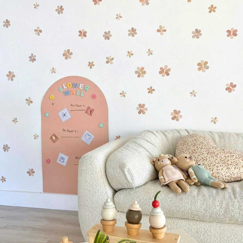 Peel & Stick Fabric Wall Stickers - Flowers