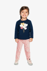 Organic Cotton T-Shirt Royal Blue And Pink