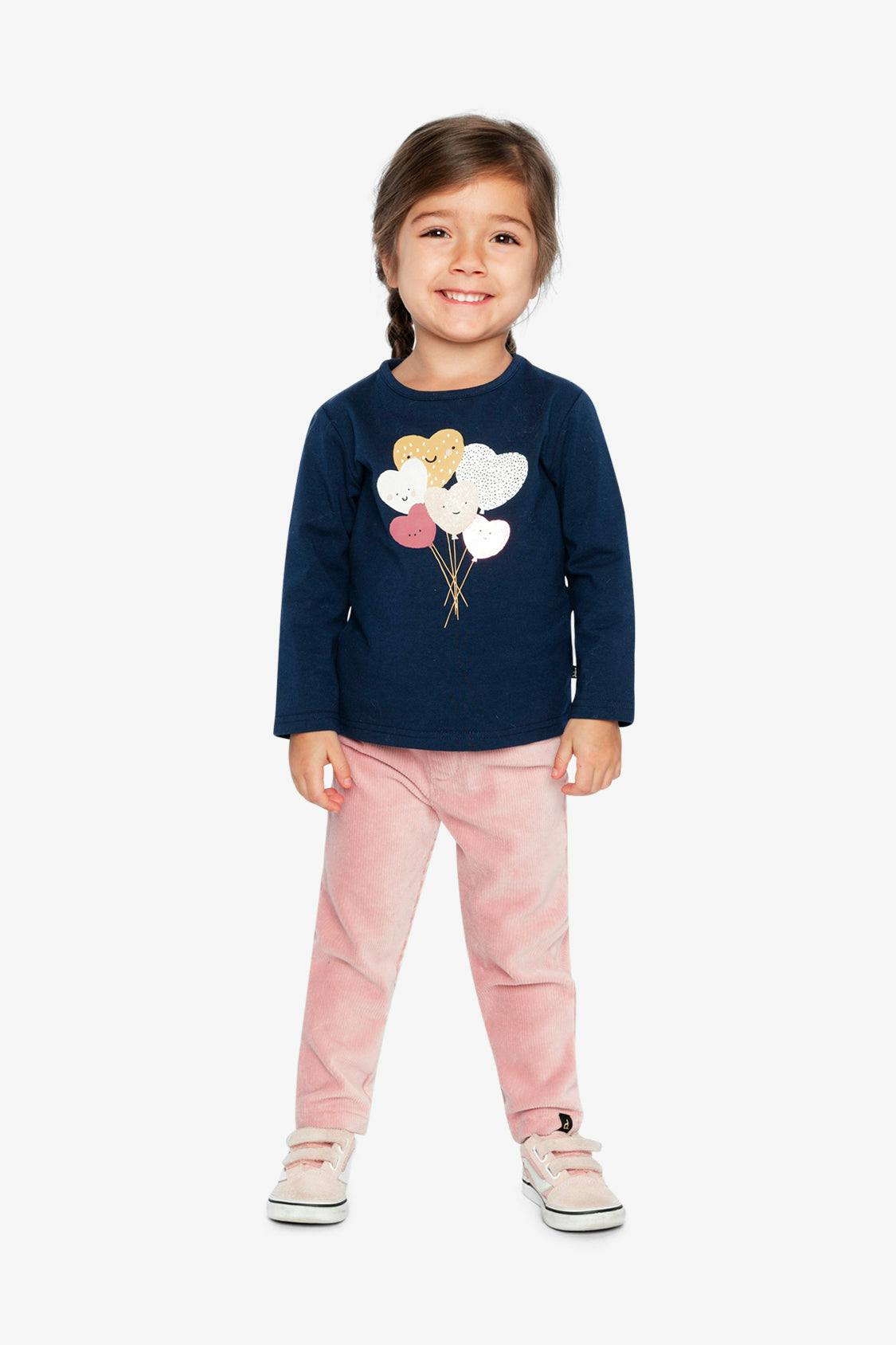 Organic Cotton T-Shirt Royal Blue And Pink