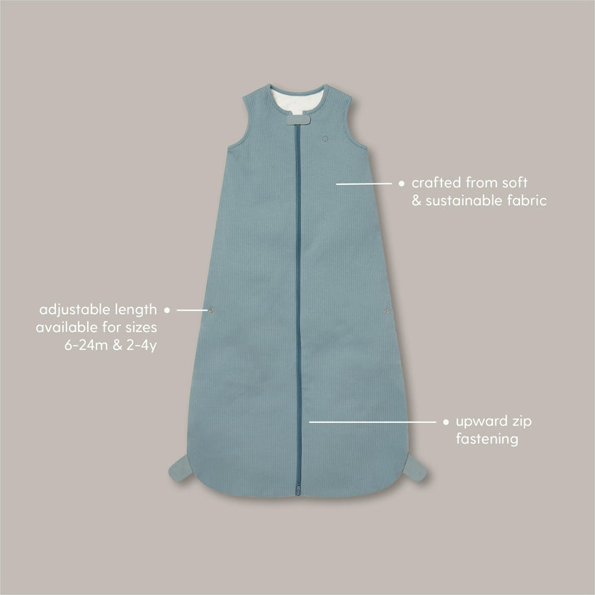 Ribbed Front Opening Sleep Sack 1.5 TOG