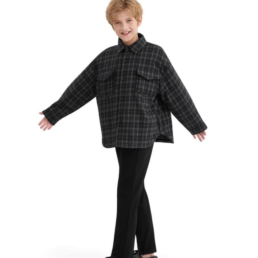 Black Plaid Flannel Shirt