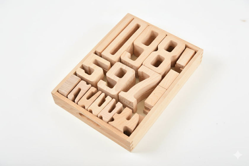 Avenlur Montessori Wooden Number Height Blocks – Self-Correcting Math Learning Set