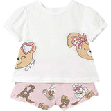 Teddy Baby Rose Shorts Set