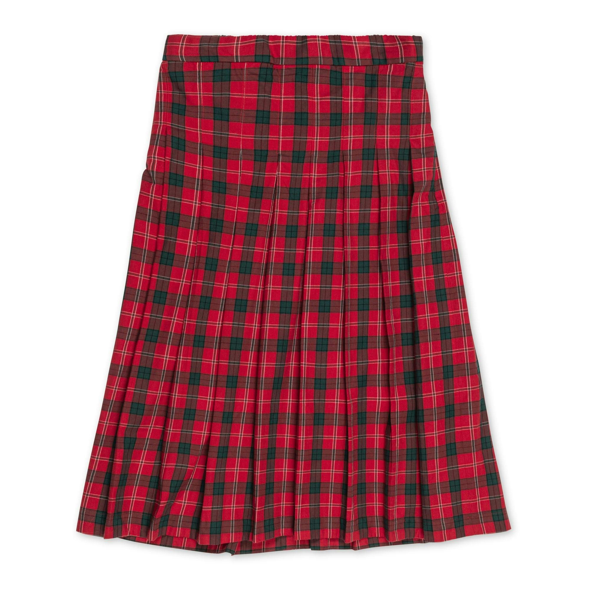 Organic Pleated Midi Skirt