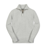 Organic Half Zip Cable Sweater