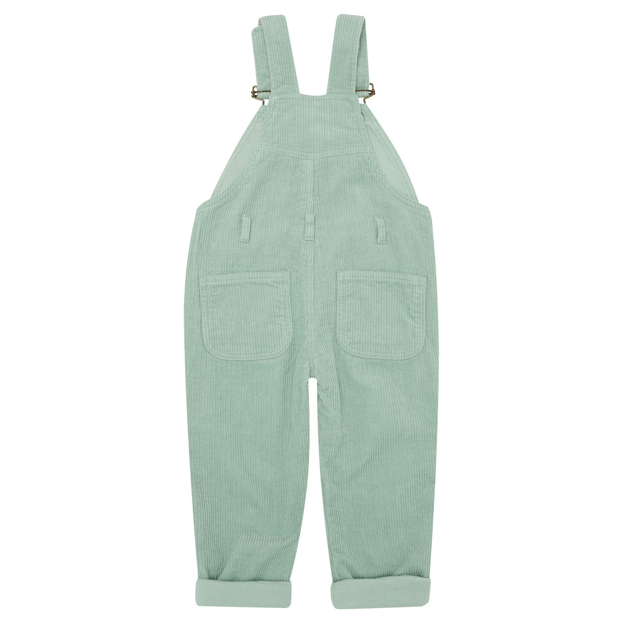 Mint Chunky Cord Overalls