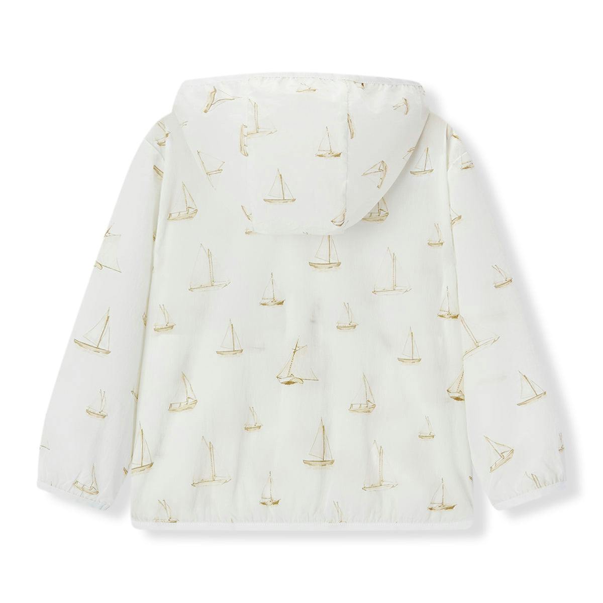 Sailboat Melody Hooded Sun Shield Windbreaker Jacket