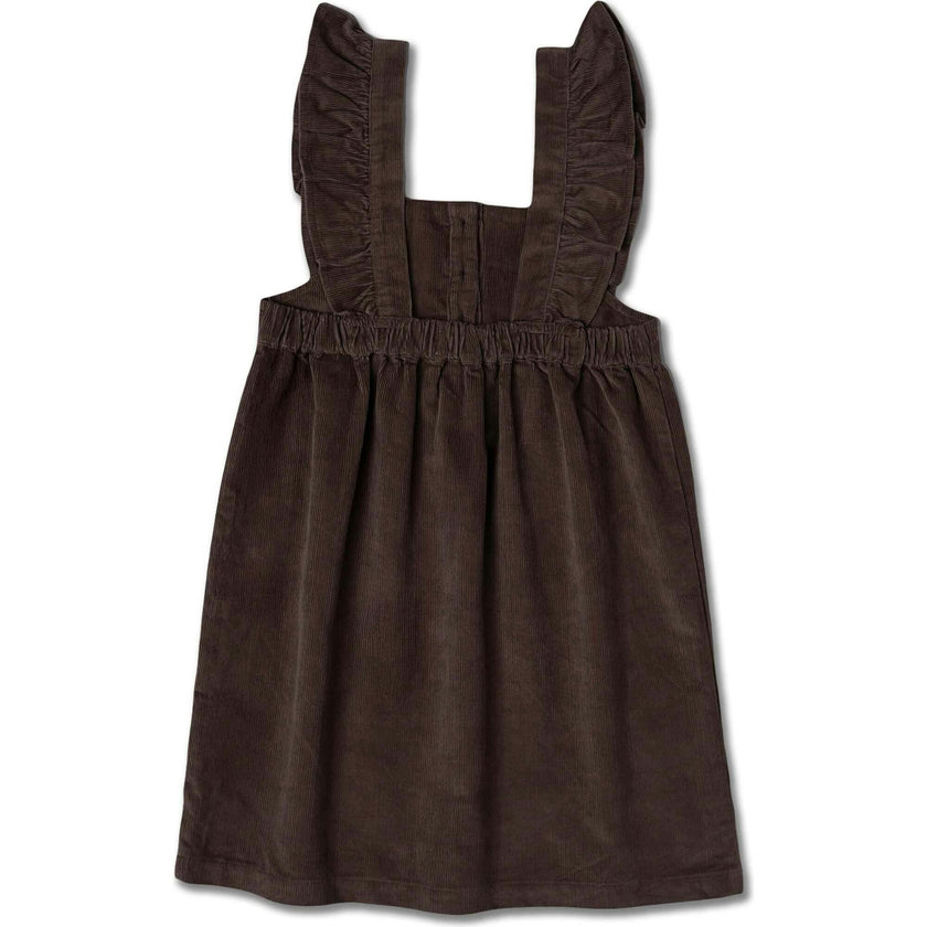 Organic Ruffle Corduroy Dress