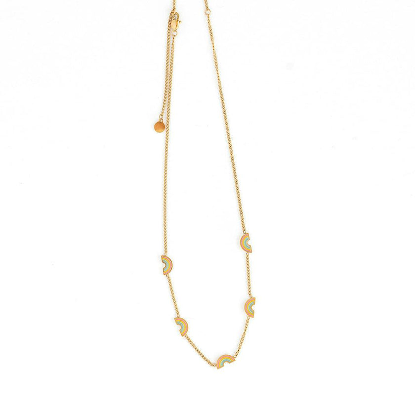 Pastel Rainbow Repeat Necklace