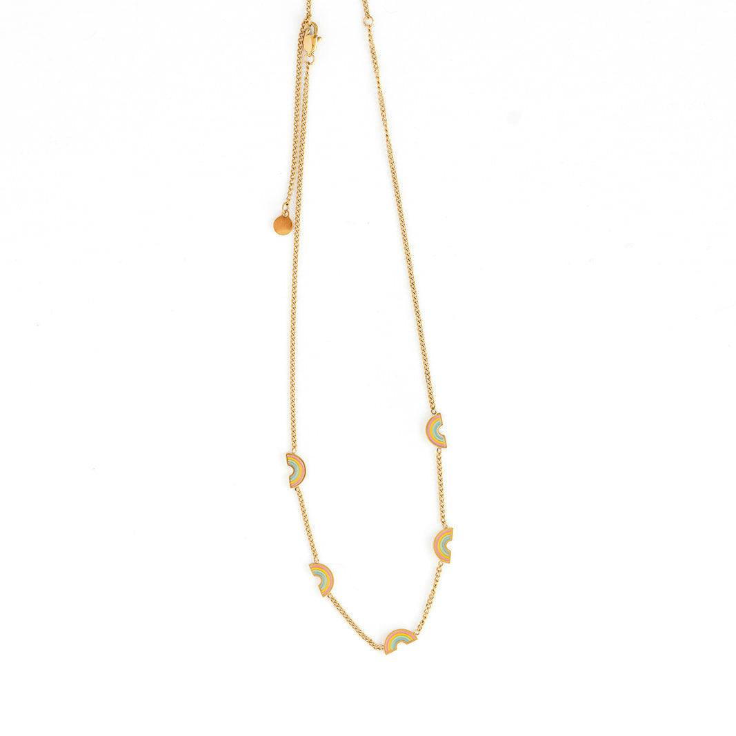 Pastel Rainbow Repeat Necklace
