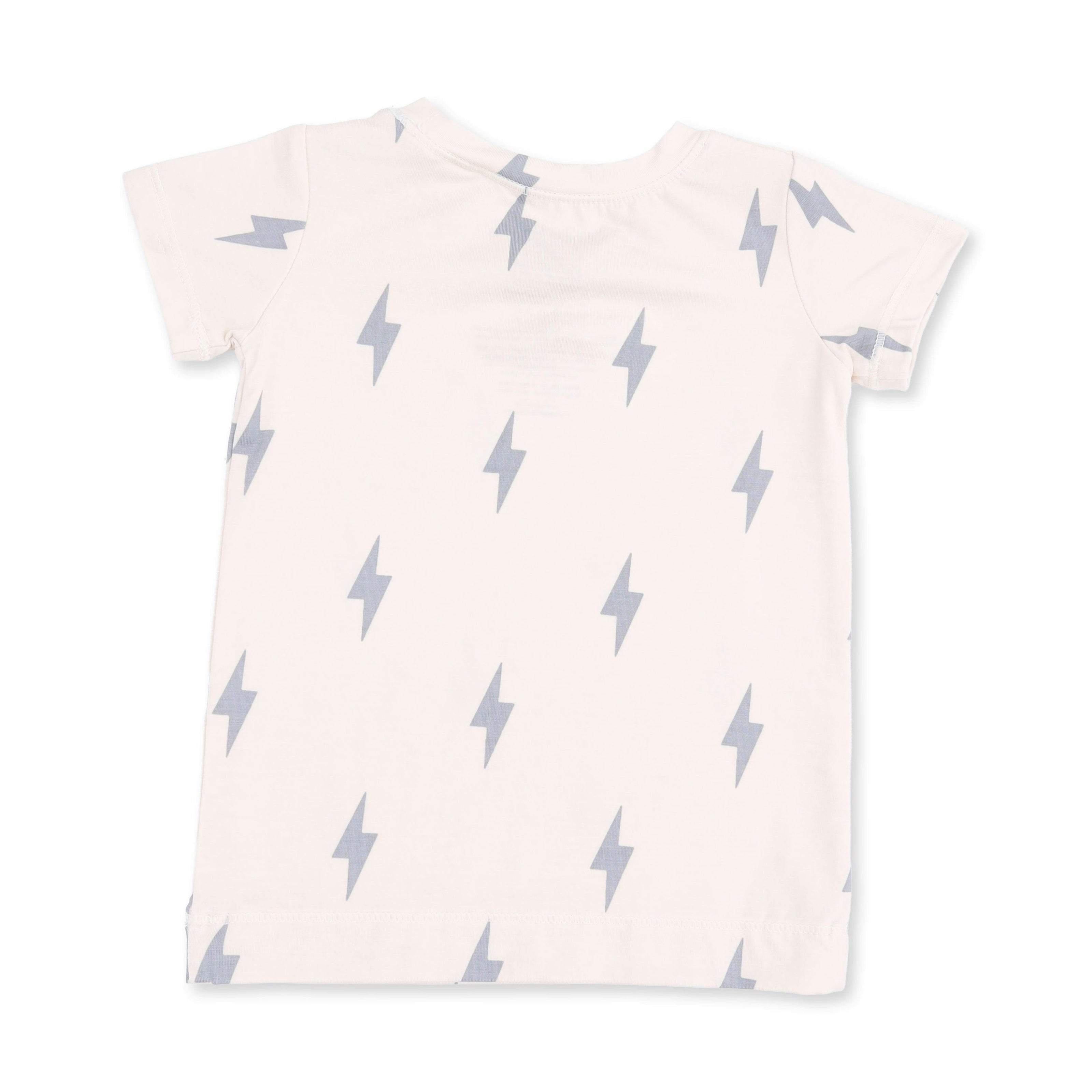 Mini Lightning Bolt - Short Sleeve Loungewear Set