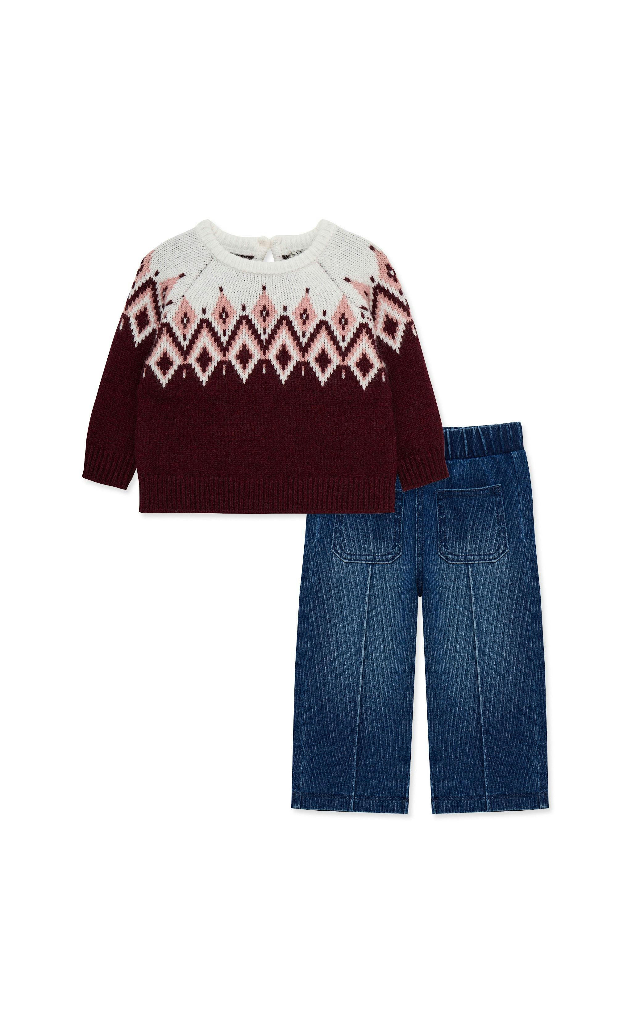 Fair Isle Sweater Pant Set (12-24M)