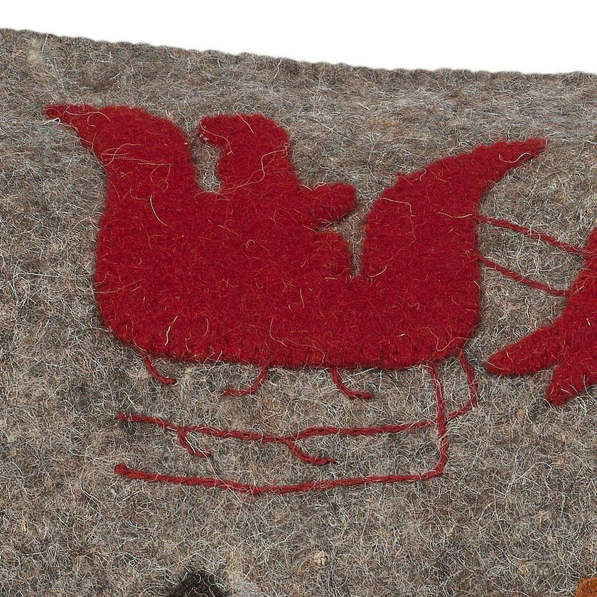 Hand Felted Wool Christmas Pillow Cover