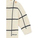 BONTON Windowpane Misty Baby Sweater