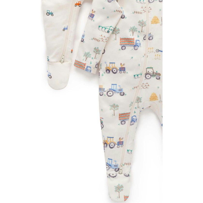 Printed Zip Growsuit Pack Farm Vehicles Print
