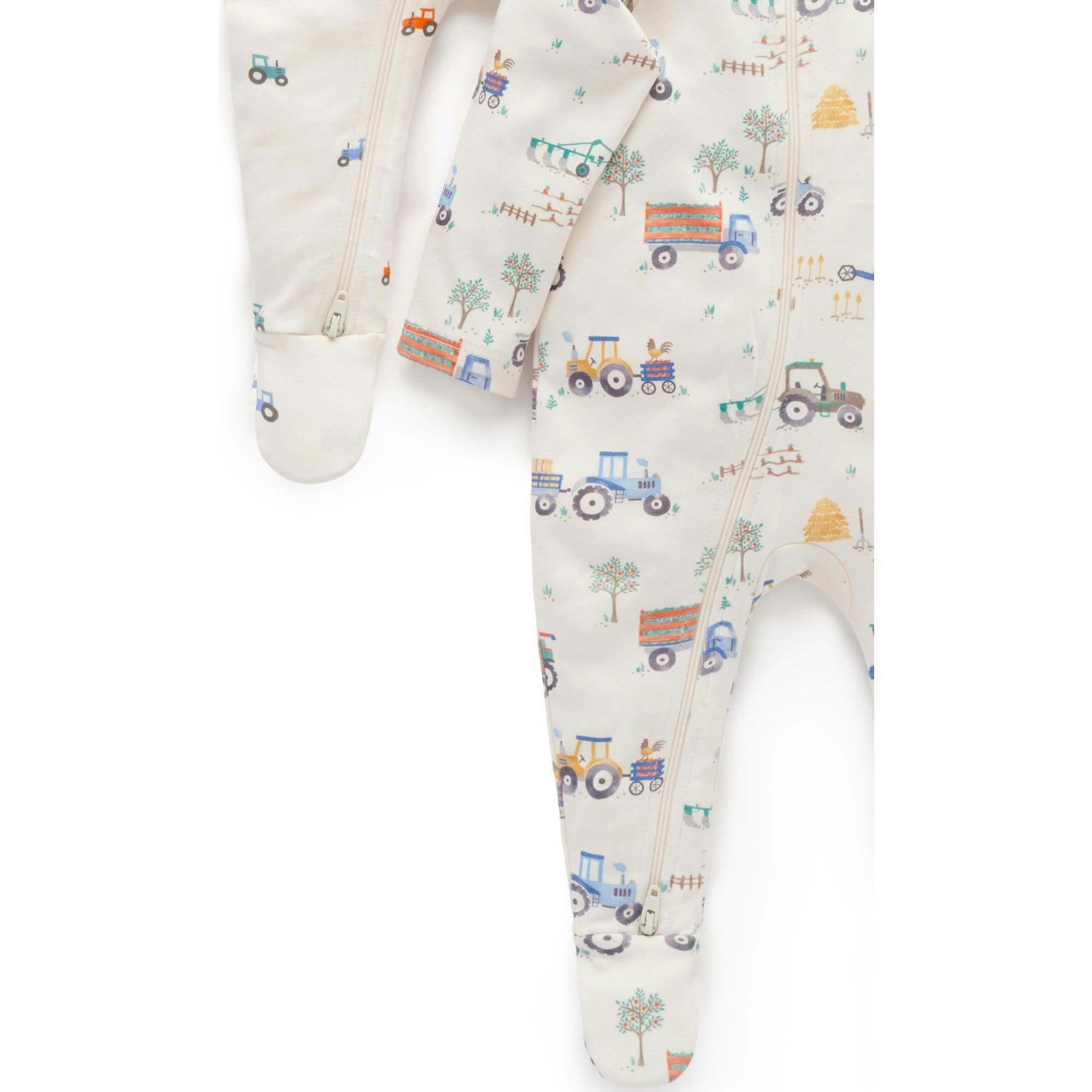 Printed Zip Growsuit Pack Farm Vehicles Print