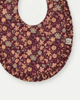 Bib - Garden Flowers Plum