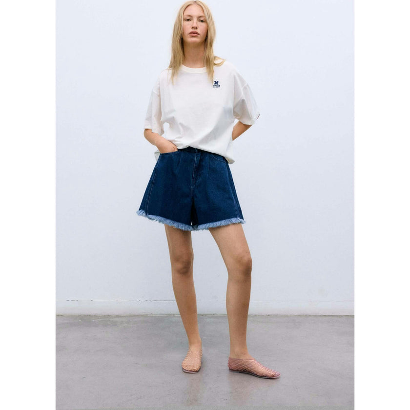 TNS Logo Woman T-Shirt Ecru