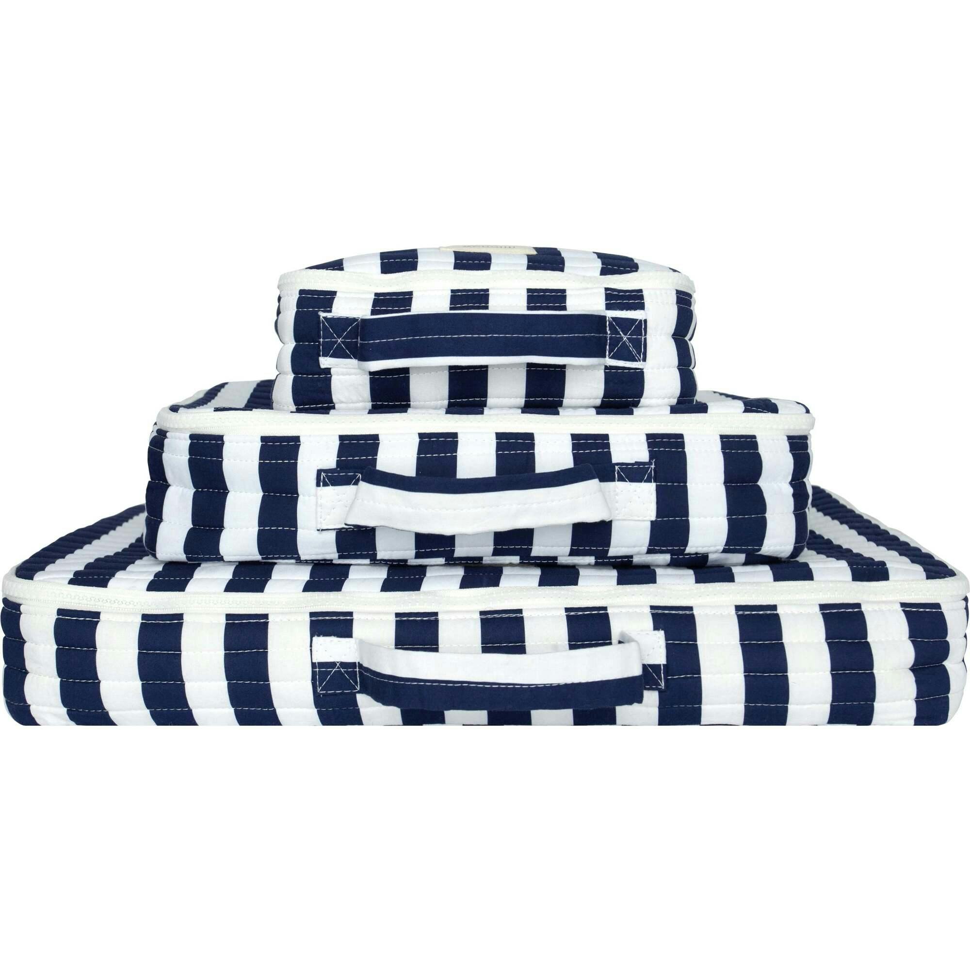 Navy Cabana Stripe Packing Cubes