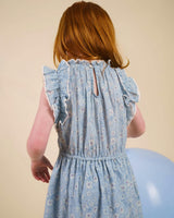 Florence Dress - Tonal Floral Blue print